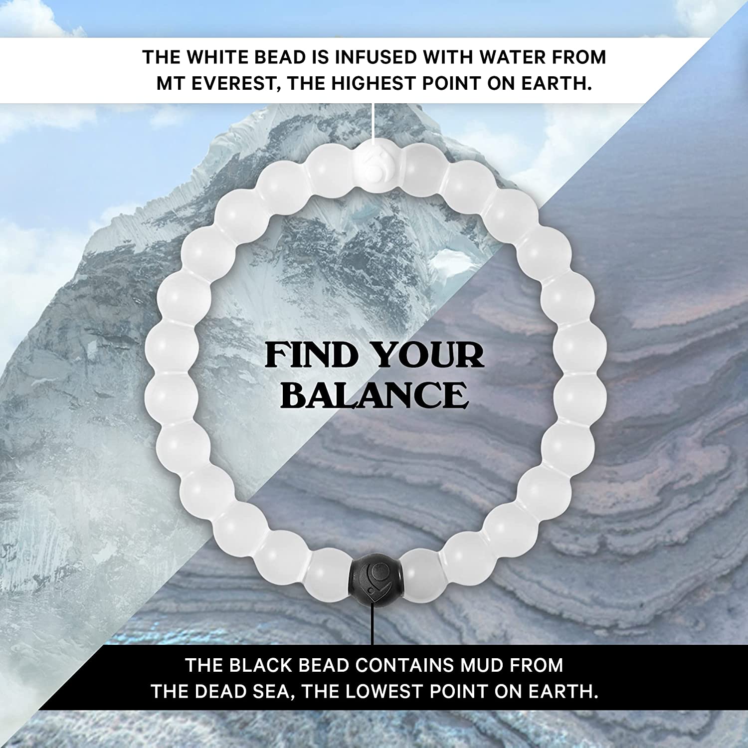 Lokai Classic Beaded Bracelet for Women & Men - Silicone Jewelry Fashion Bracelet Slides-On for Comfortable Fit - Image 3